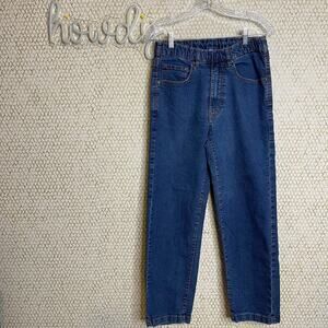 Vintage Active Joe Elastic Waist Pull On 5 Pocket Boot Cut Skinny Jeans Size S